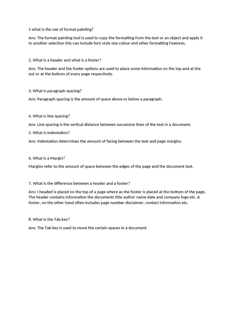 MS Word Formatting Essentials Explained | PDF