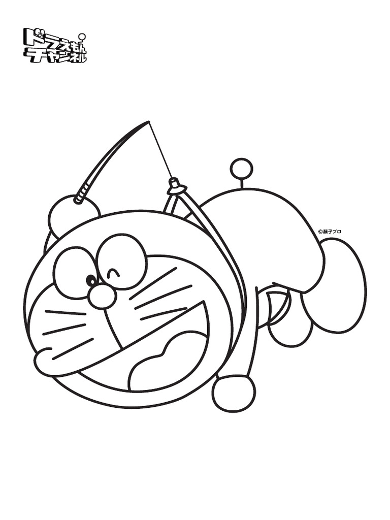 Colouring Worksheet 8-Doraemon | PDF