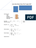 Kebutuhan Tulangan Base Plat Tungku NKP