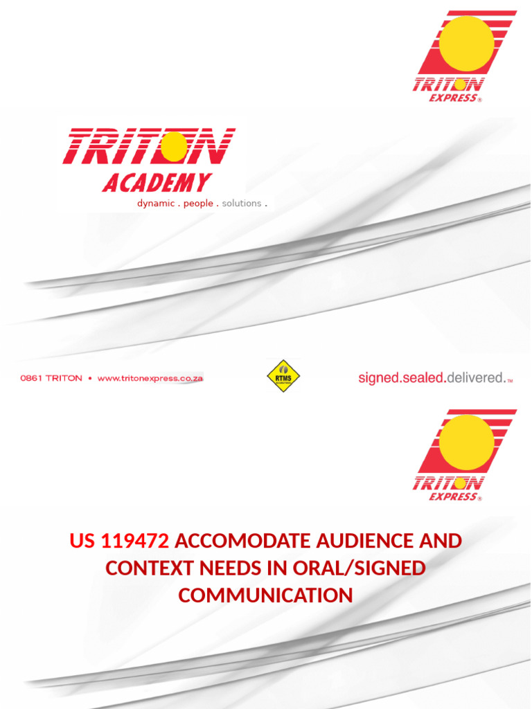 Effective Oral and Signed Communication | PDF | Communication | Human ...