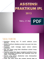 Asistensi Praktikum Ipl 2012