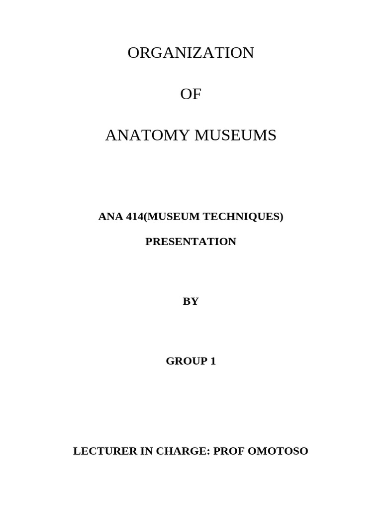 Anatomy Museums: Evolution and Impact | PDF | Vertebra | Human ...