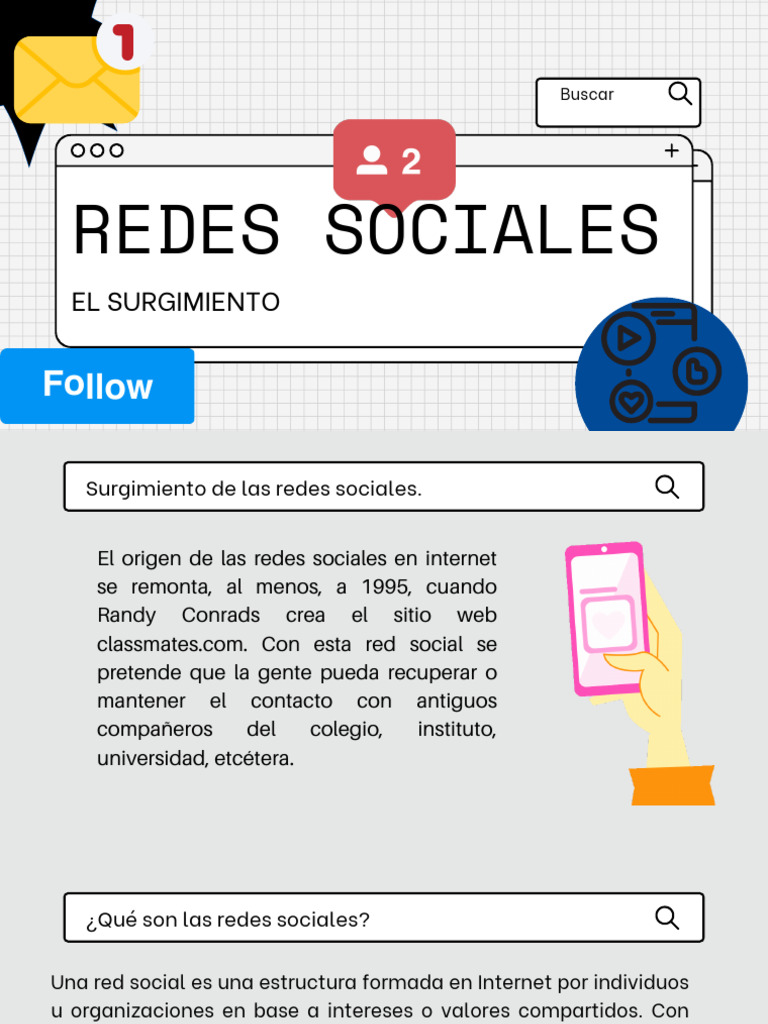 Origen de las Redes Sociales en Internet | PDF | Servicio de redes ...