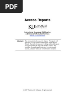 Access XP Reports