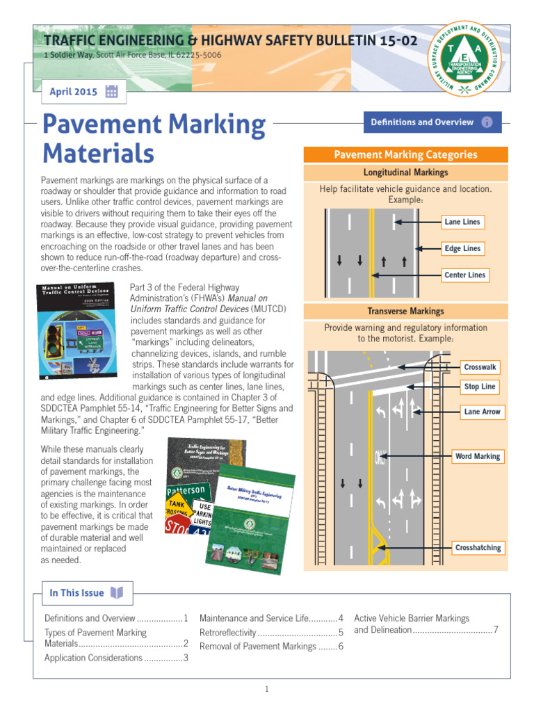 Pavement Marking Materials Overview | PDF | Road Surface | Epoxy