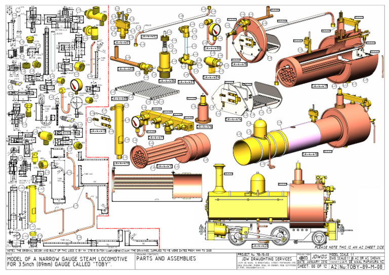 Toby Narrow Gauge Locomotive Model | PDF