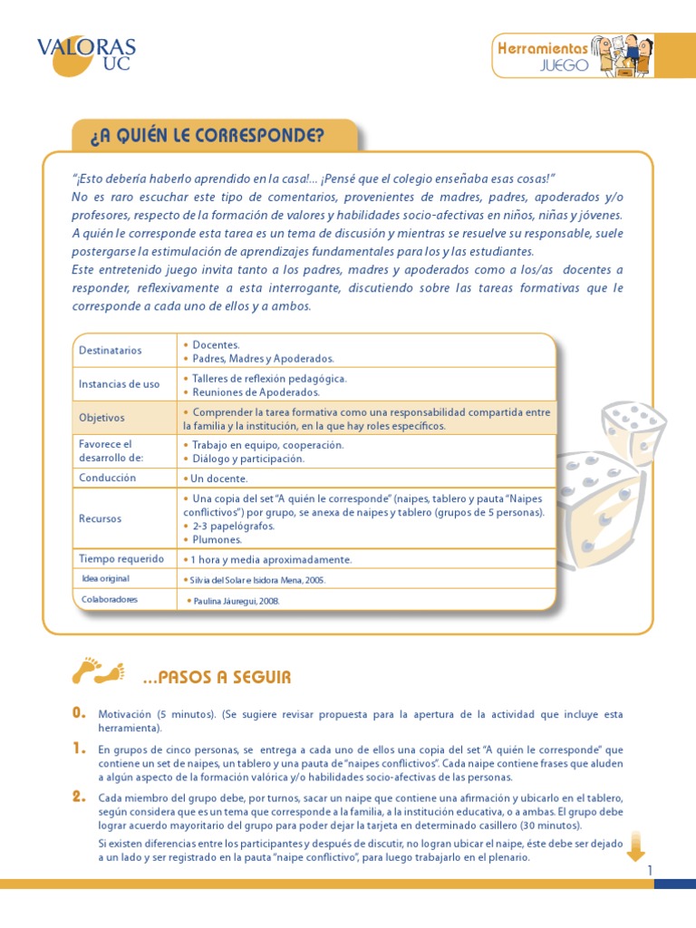 20 Reun Apoder A Quien Corresponde Formar en Valores FINAL | PDF ...