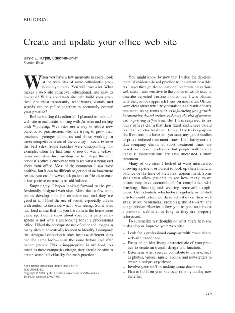 Create and Update Your Office Web Site Ymod | PDF