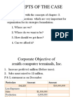 ZCT Case Objectives and Budgets