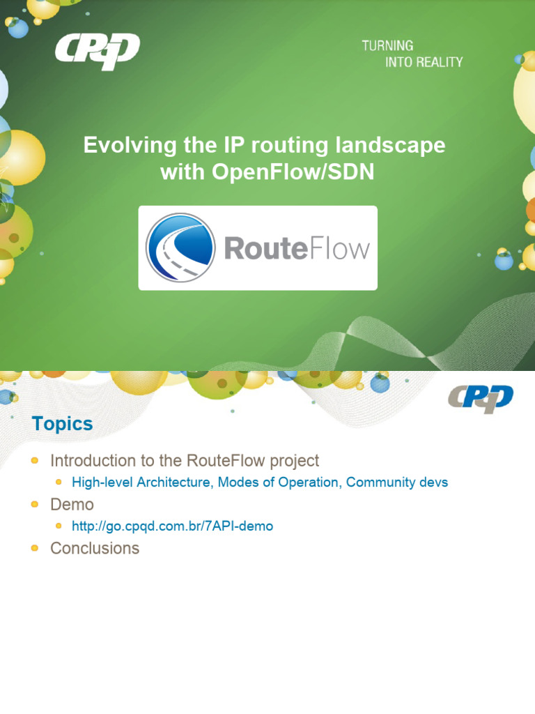 RouteFlow: Advancing IP Routing with SDN | PDF | Router (Computing ...