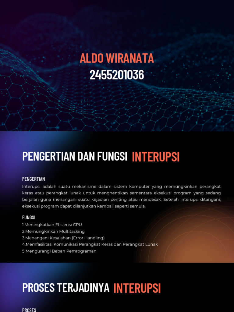 Pengertian dan Fungsi Interupsi CPU | PDF