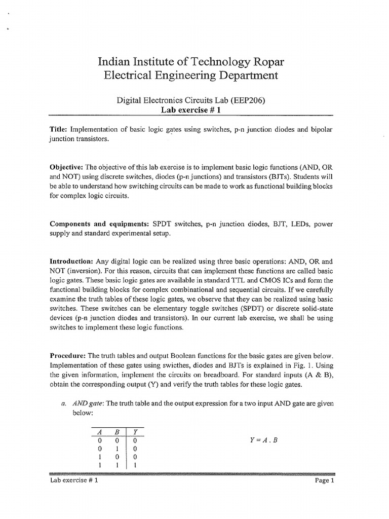 Exp 1 | PDF