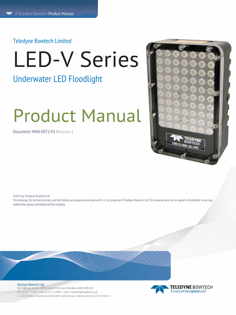 Teledyne Bowtech LED-V Series Manual | PDF | International System Of ...