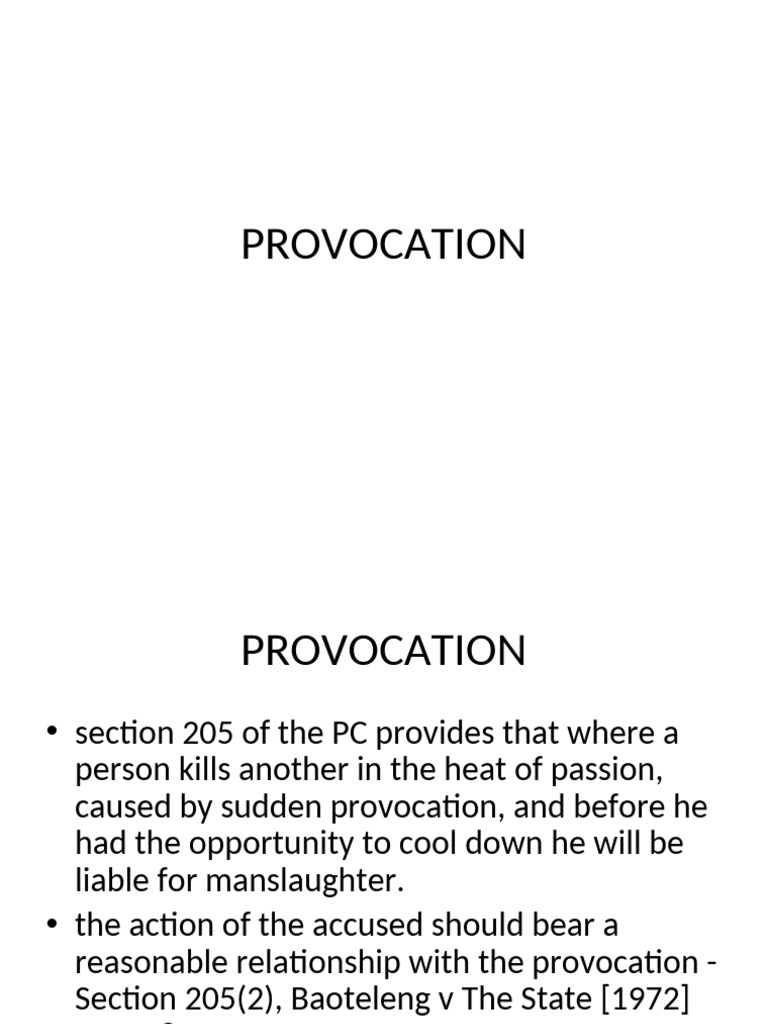 Infanticide and Provocation Laws | PDF | Abortion | Mitigating Factor