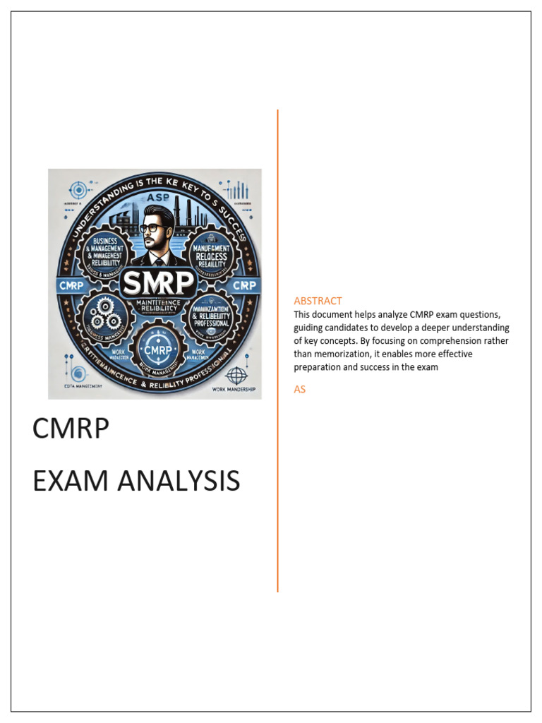 CMRP Exam Preparation Insights | PDF | Reliability Engineering ...