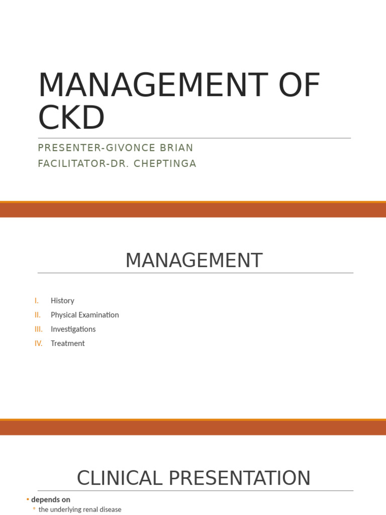 Comprehensive CKD Management Guide | PDF | Chronic Kidney Disease ...
