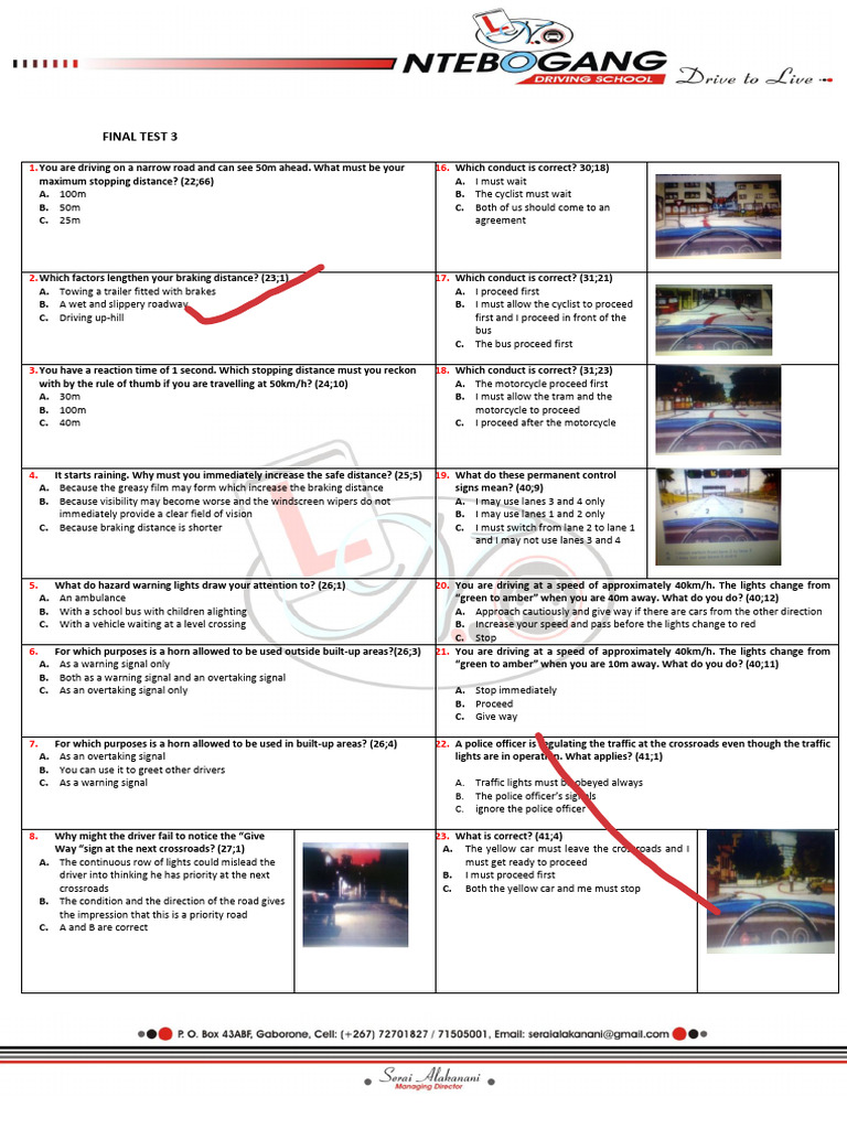 Traffic Rules at Crossroads and Junctions | PDF | Traffic ...