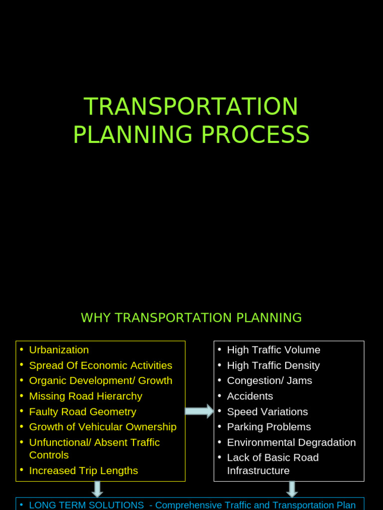 Urban Transportation Planning Guide | PDF | Transport | Traffic