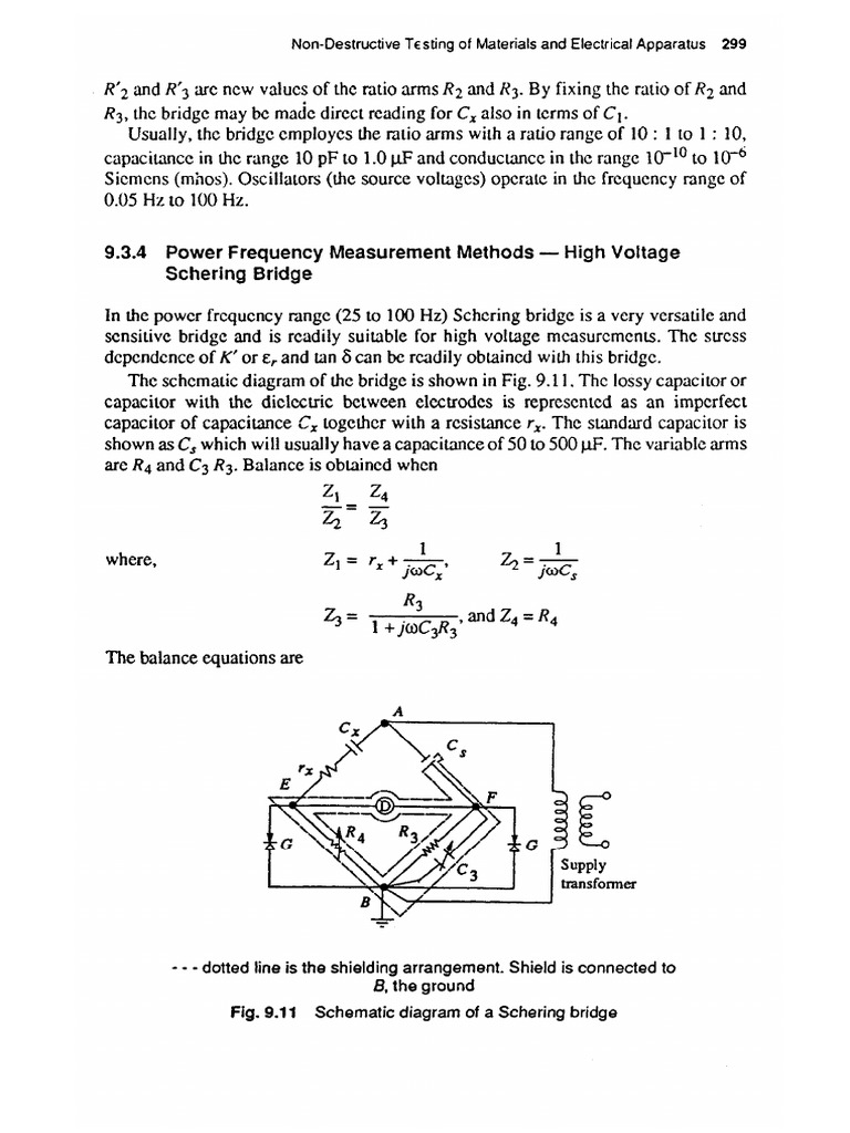 DP628 - Lecture-2-Schering Bridge - Transformer Arm Ratio | PDF