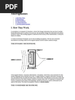 Microphones: I. How They Work