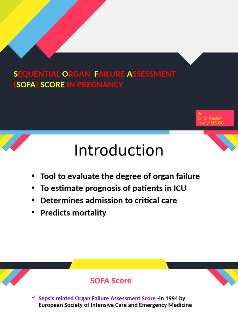 SOFA Score in Pregnancy and Sepsis | PDF | Sepsis | Human Diseases And ...