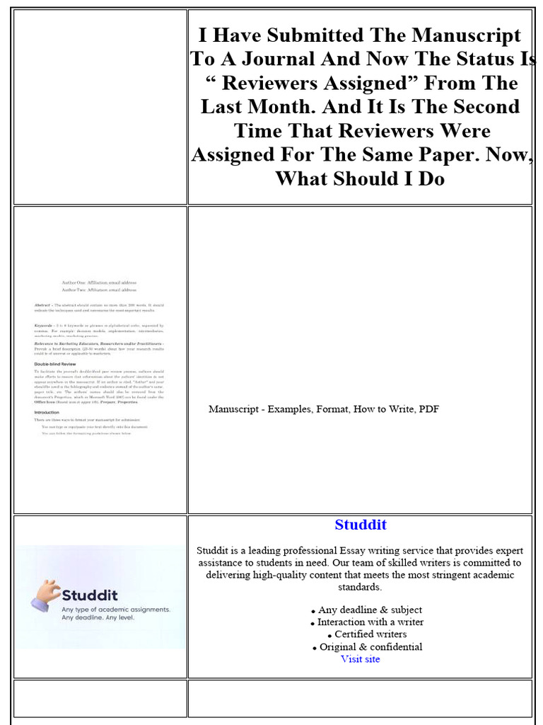 Manuscript Review Status Inquiry | PDF | Books | Academic Journal