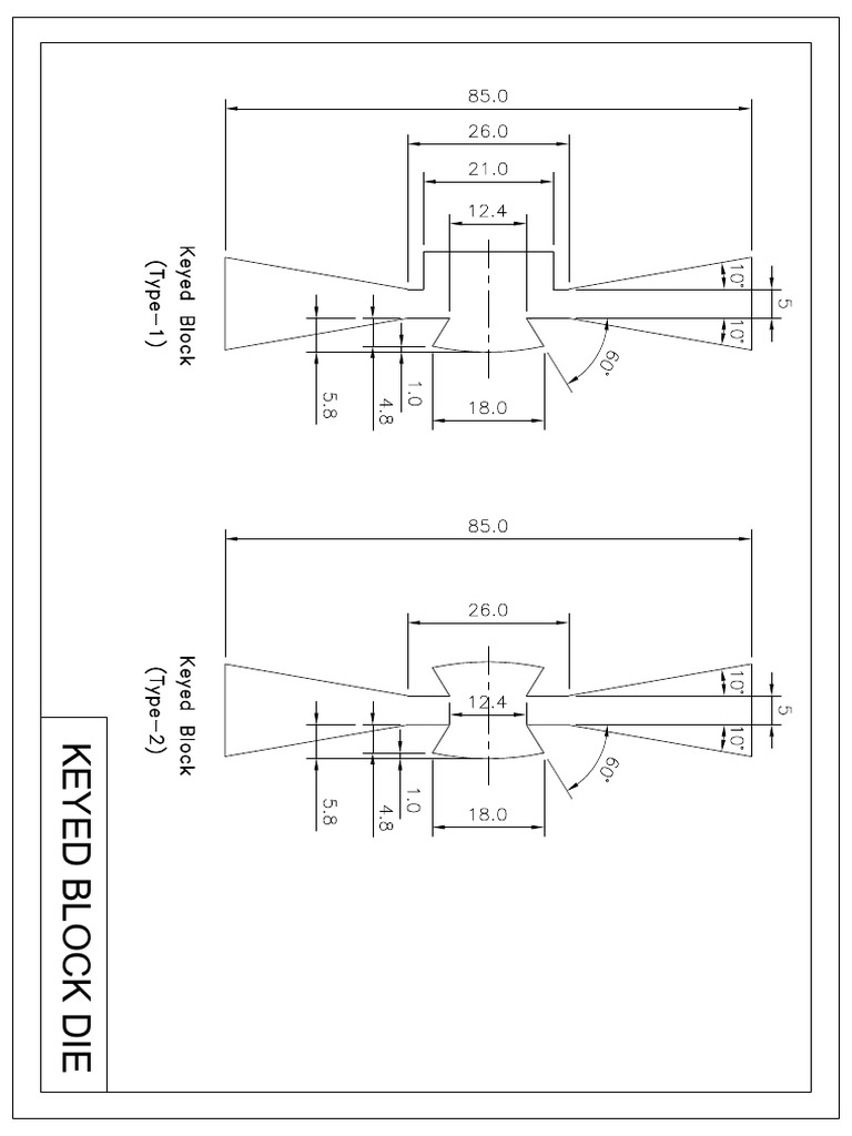 Keyed Block Die | PDF