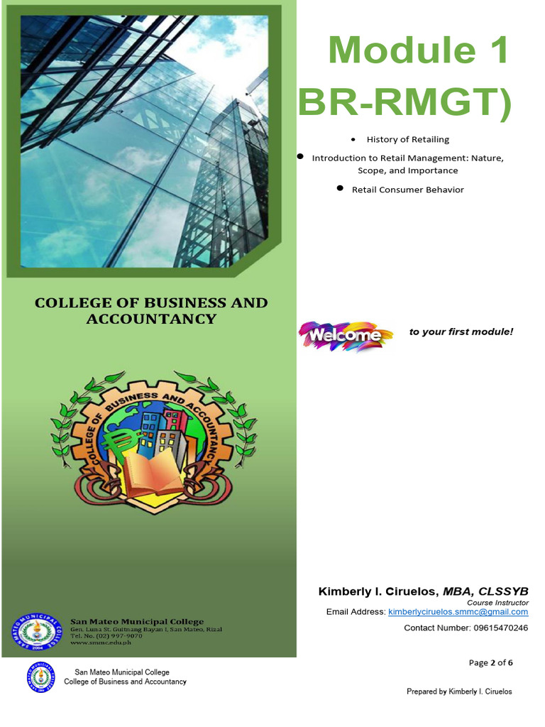 Retail Management Module Overview | PDF | Retail | Consumer Behaviour