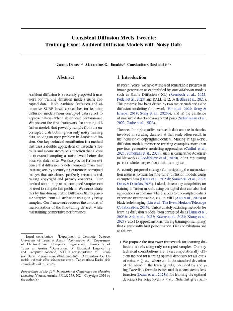 Training Diffusion Models with Tweedie | PDF | Statistical Theory