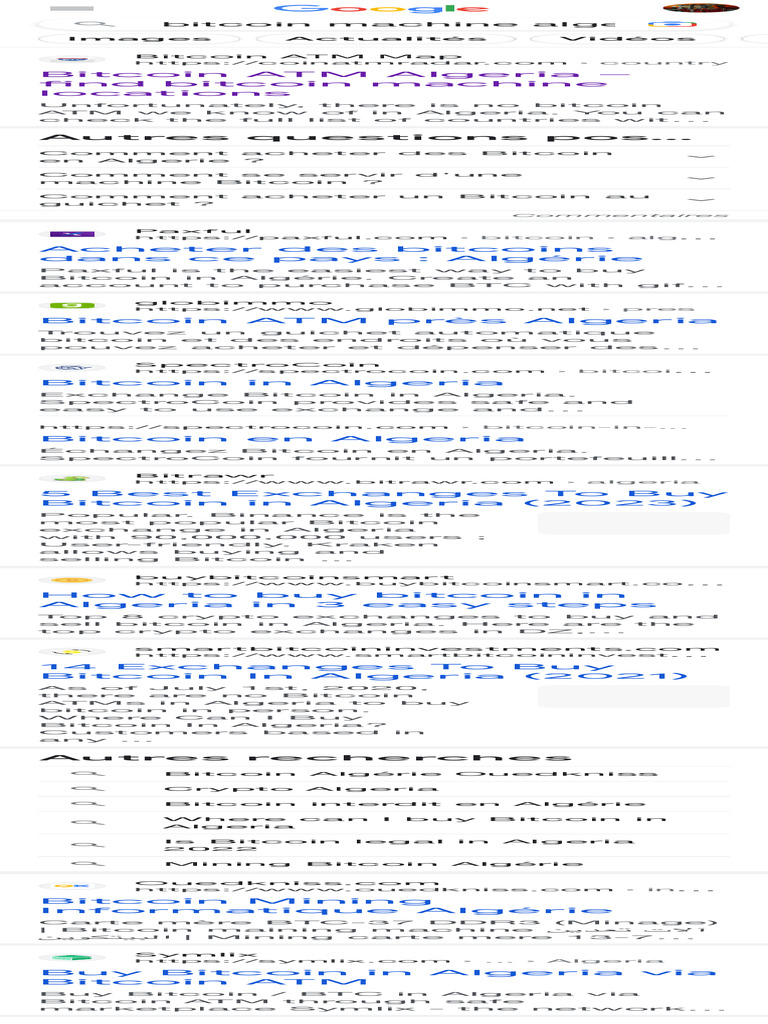 Bitcoin Machine Algeria - Recherche Google | PDF | Bitcoin | Finance &  Money Management