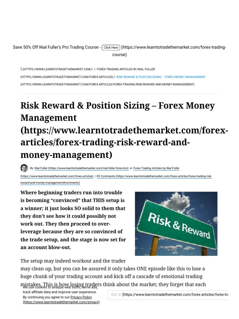 Forex Risk Reward & Position Sizing Guide | PDF | Risk | Privacy