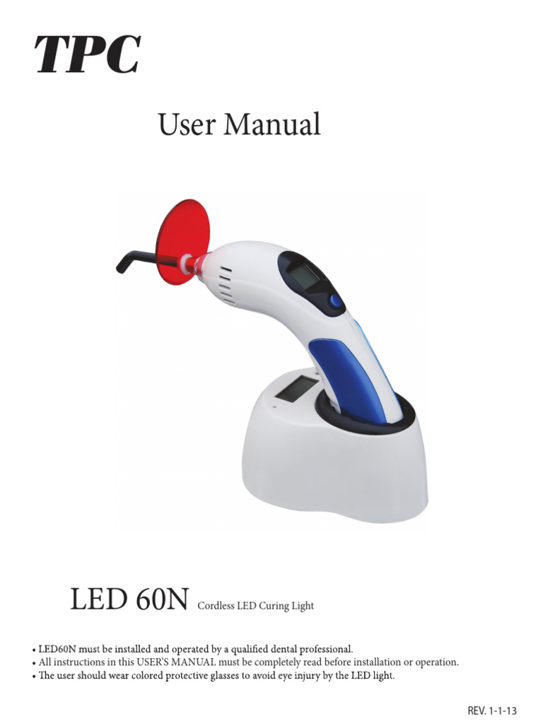Light Cure TPC USA UserManual | PDF | Electricity | Electrical Engineering