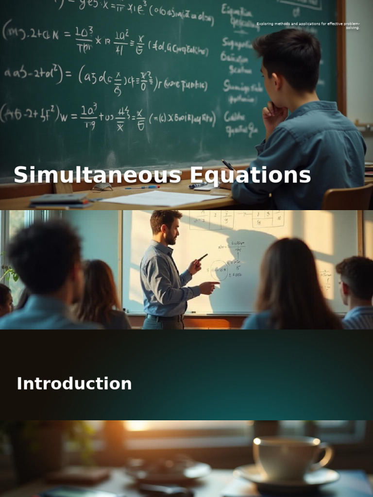 Understanding Simultaneous Equations | PDF | Equations | Algebra