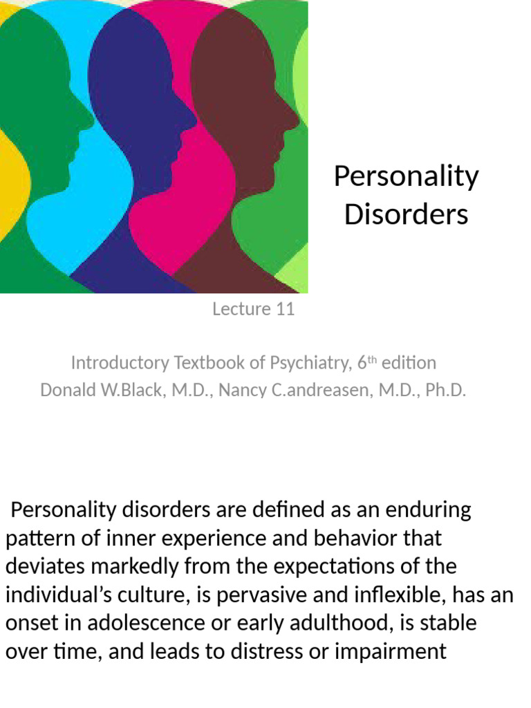 Overview of Personality Disorders | PDF | Personality Disorder ...