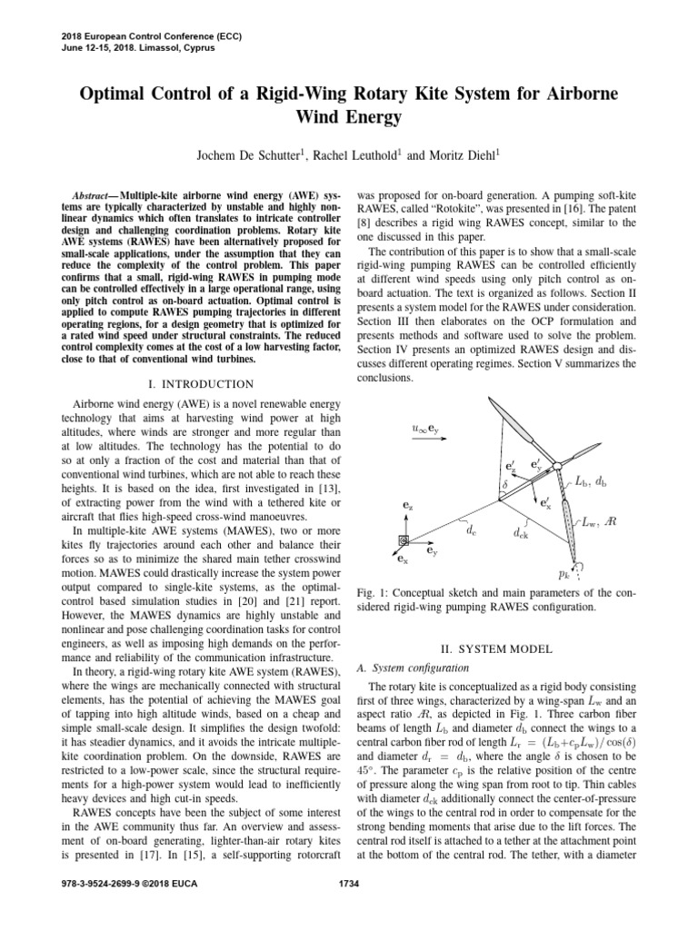 Optimal Control of Rigid-Wing Kites | PDF | Optimal Control ...