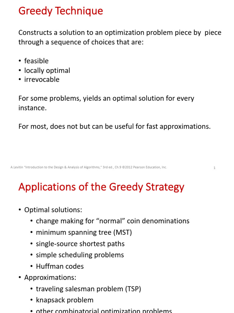 Greedy Algorithms for Optimization Problems | PDF | Graph Theory ...