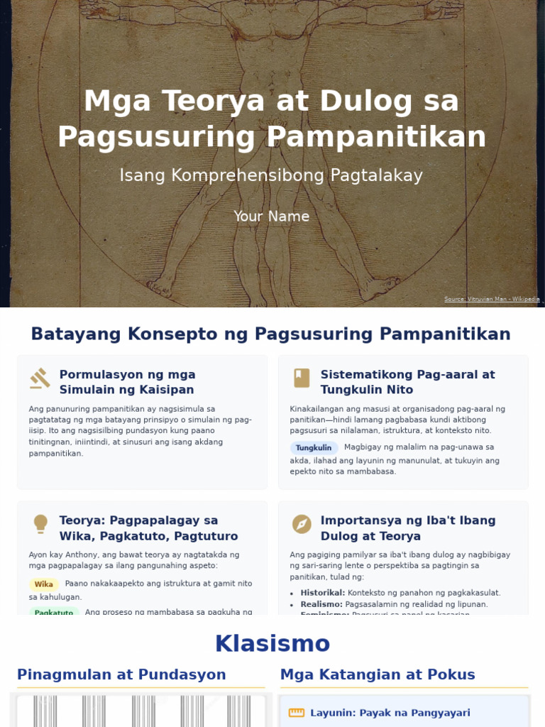Create PowerPoint On Mga Teorya at Dulog Sa Pagsusuring Pampanitikan | PDF