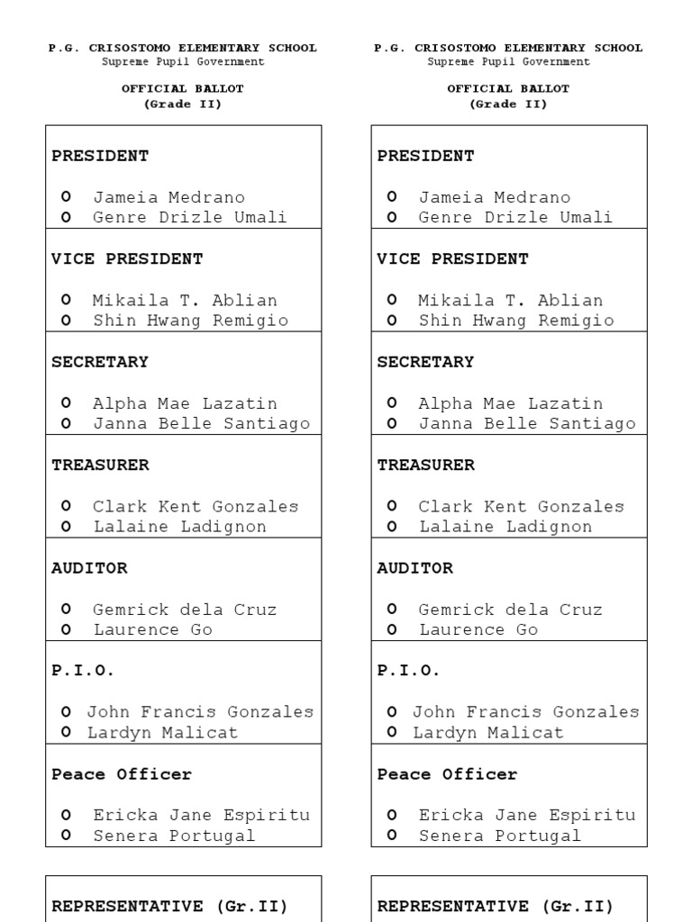 Sample Ballot 11-12 | PDF