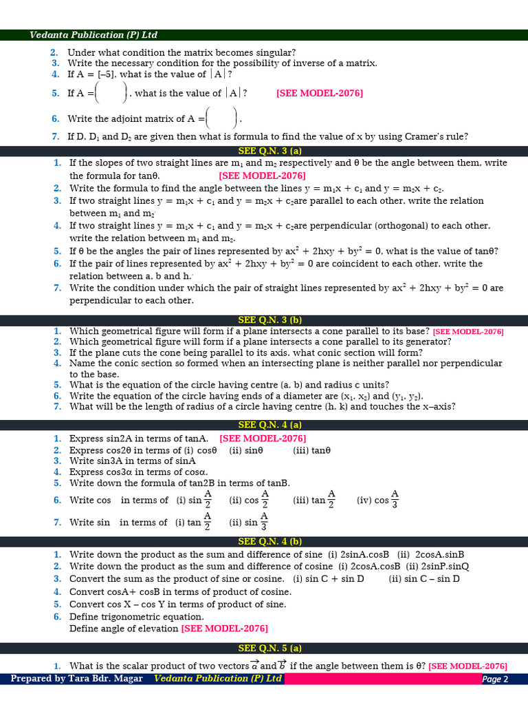 Inverse Matrix and Linear Programming | PDF | Euclidean Geometry ...