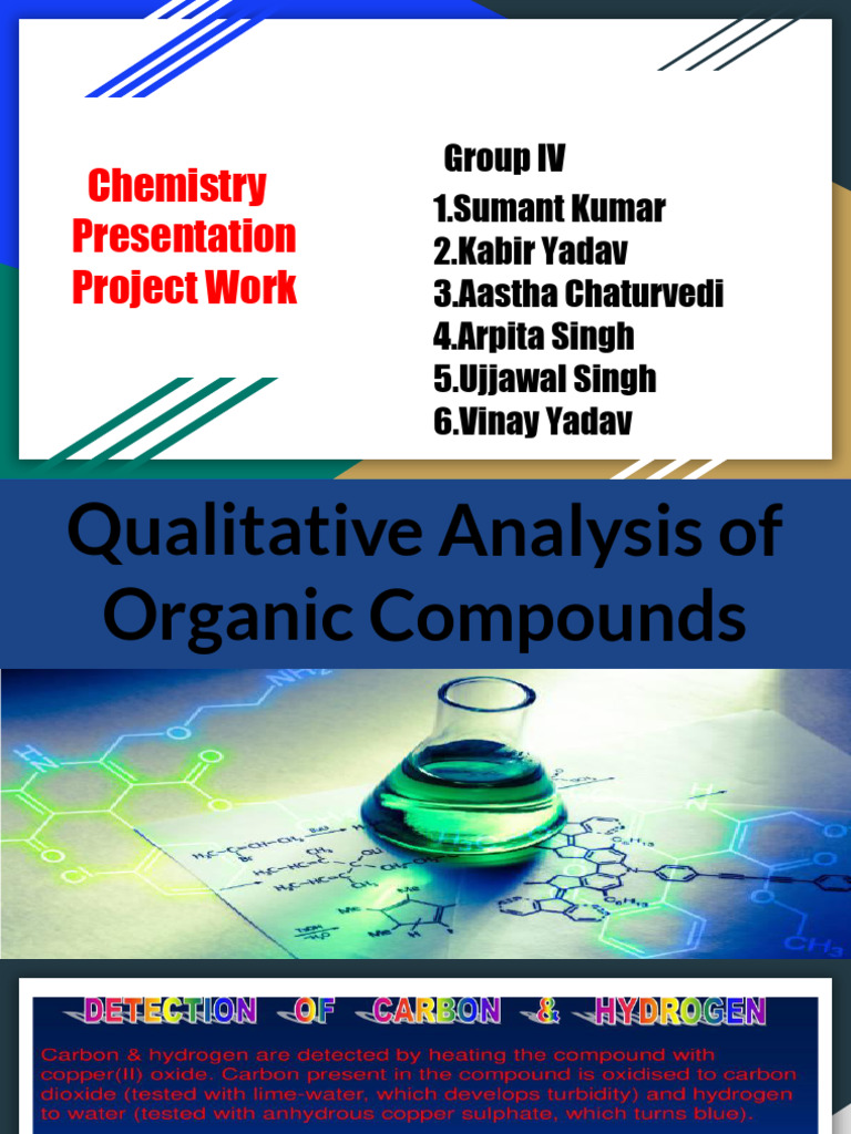 Qualitative Analysis of Organic Compounds | PDF