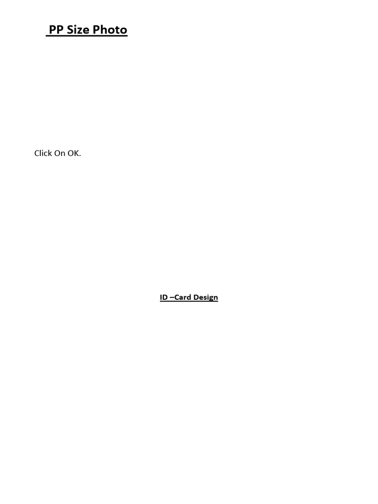 Photo Editing for Various Formats | PDF
