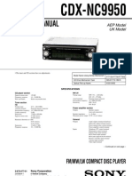 Service Manual: FM/MW/LW Compact Disc Player