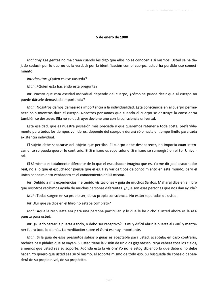Conocimiento del Sí Mismo y la Consciencia | PDF