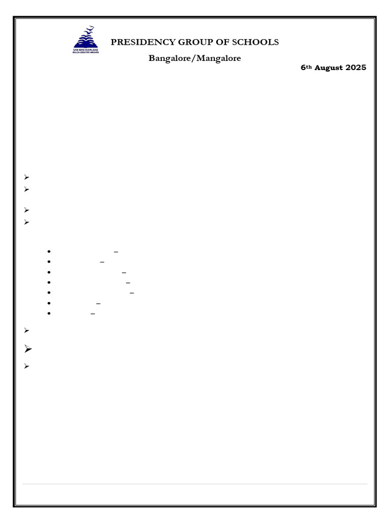 Grade 9 Midterm Exam Timetable 2025 | PDF
