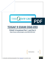 Togaf 9 Exam Og0-093: TOGAF 9 Combined Part 1 and Part 2