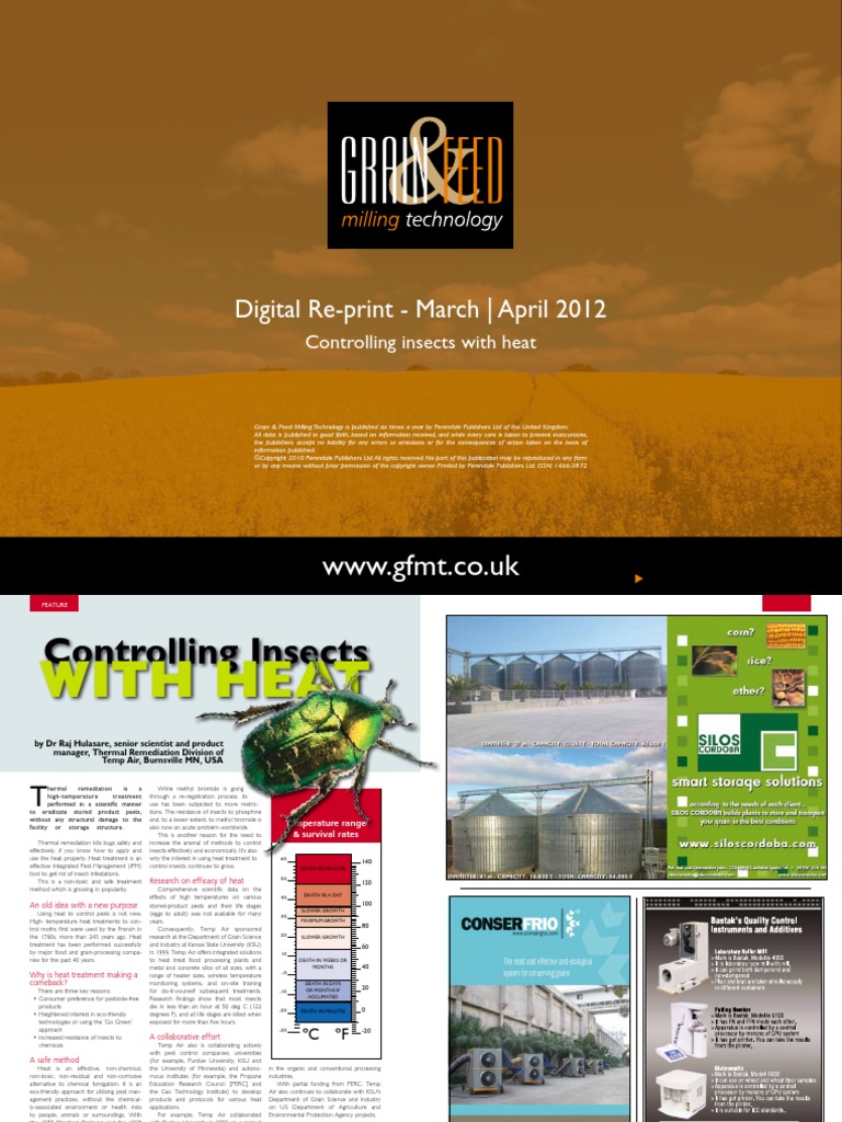 Controlling Insects With Heat | PDF | Heat Treating | Mill (Grinding)