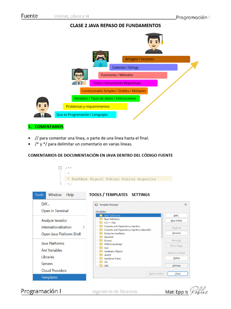 Clase 2 | PDF | Java (lenguaje de programación) | Tipo de datos