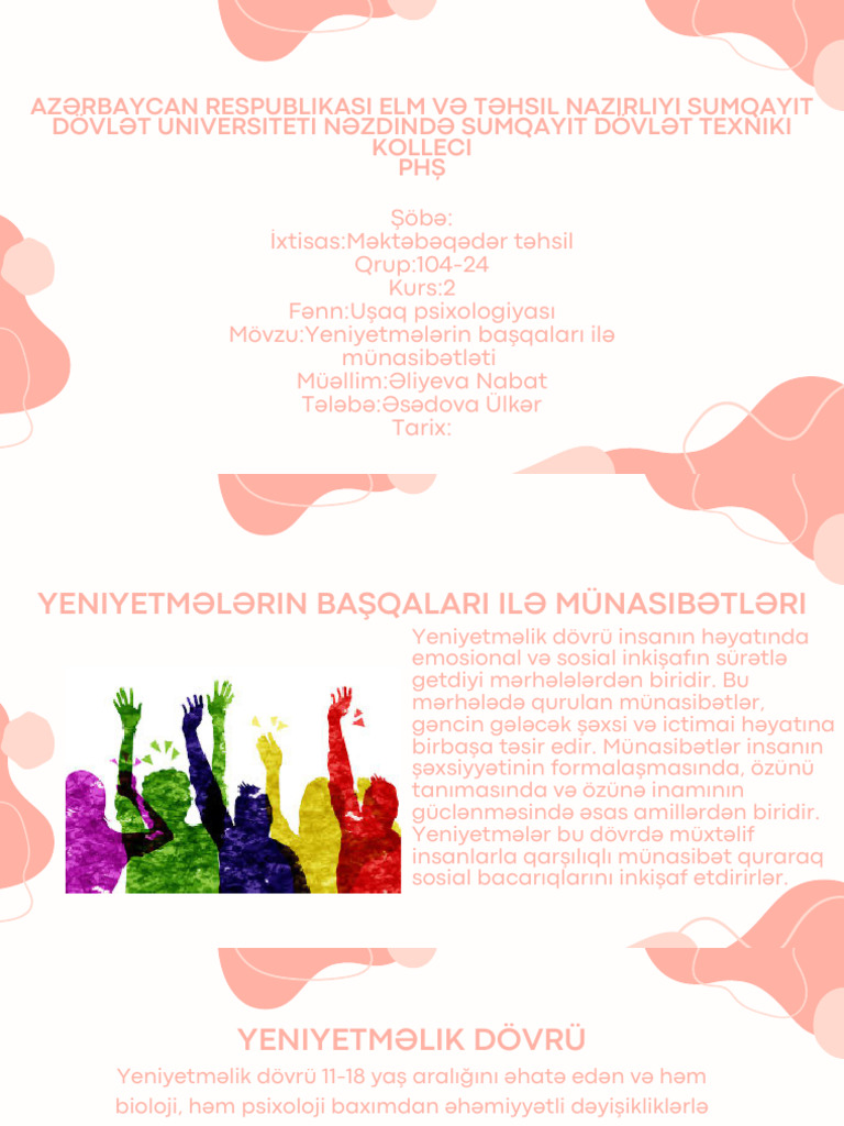 Peach Simple Abstract Group Project Presentation PDF | PDF