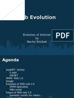 Web Evolution: Evolution of Internet by Maciej Dziubak