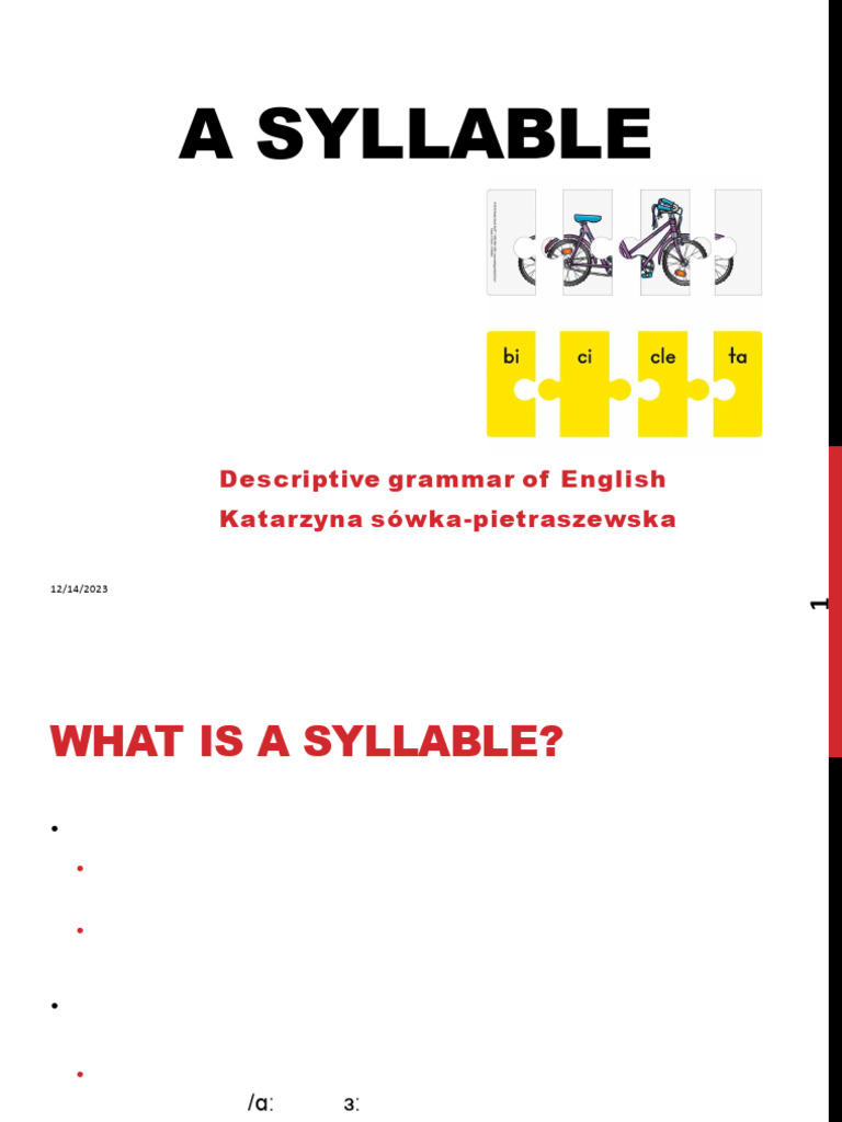 Understanding English Syllable Structure | PDF | Syllable | Oral ...